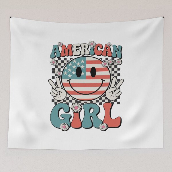 Item preview, American Girl 4th of July Smile Checkered Womens designed and sold by Moxizz.