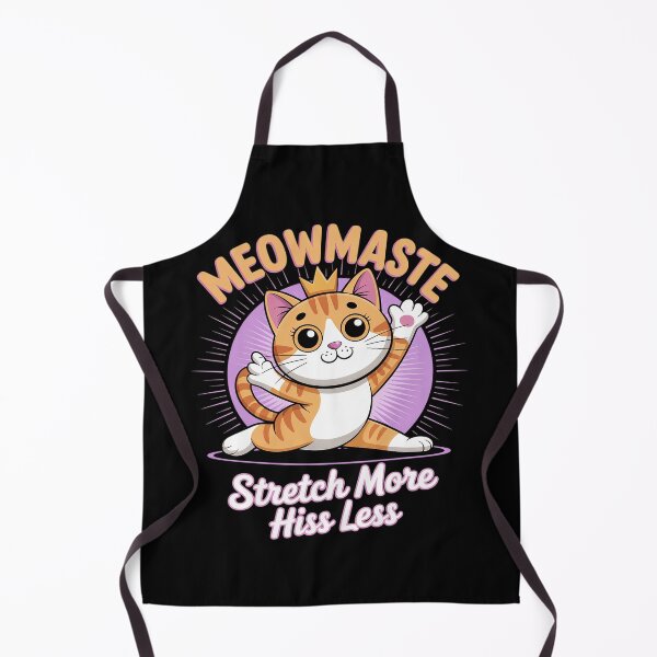 Item preview, Meowmaste Yoga Cat Stretch More Hiss Less  designed and sold by ShelFisher.