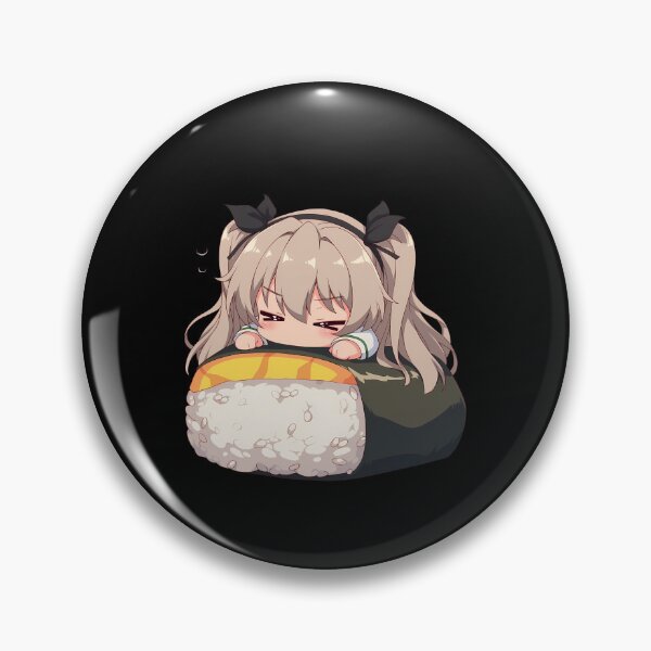 Item preview, Shimada Alice Sushi Sleep Kawaii Chibi Girls Und Panzer Anime designed and sold by CarlosBender.