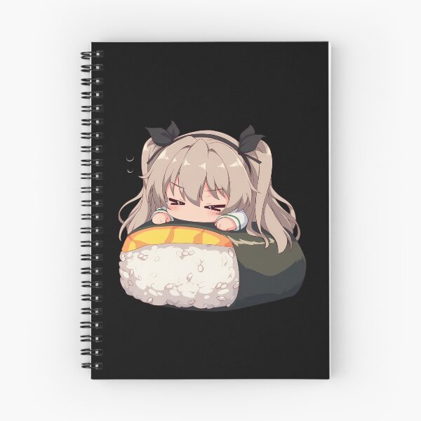 Item preview, Shimada Alice Sushi Sleep Kawaii Chibi Girls Und Panzer Anime designed and sold by CarlosBender.