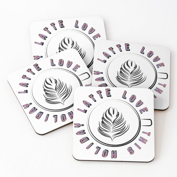 Item preview, Latte Love This Holiday - Coffee Lovers and Baristas designed and sold by wordworkzink.
