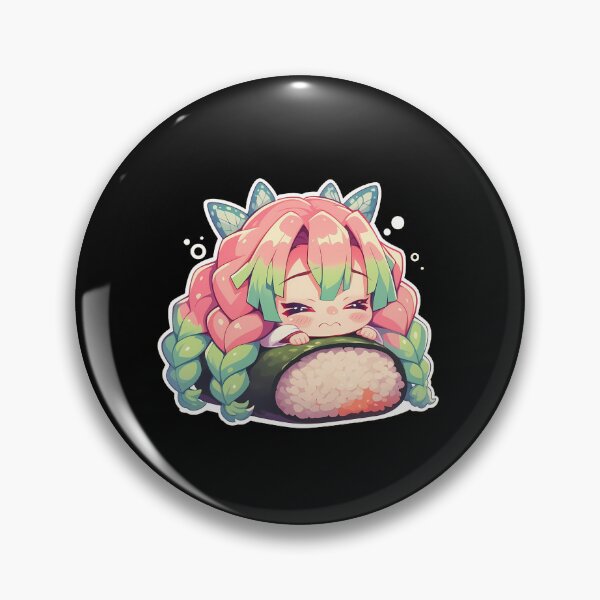 Artikelvorschau, Mitsuri Kanroji Sushi Cuddle Kawaii Chibi Demon Slayer Anime entworfen und verkauft von CarlosBender.