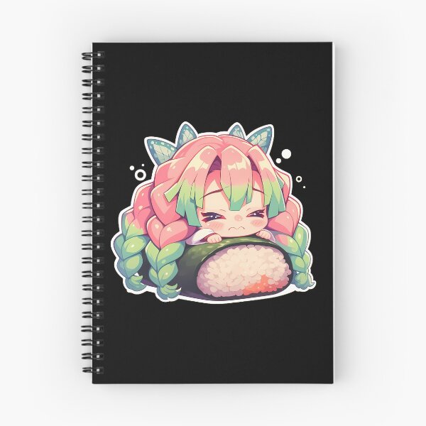 Item preview, Mitsuri Kanroji Sushi Cuddle Kawaii Chibi Demon Slayer Anime designed and sold by CarlosBender.