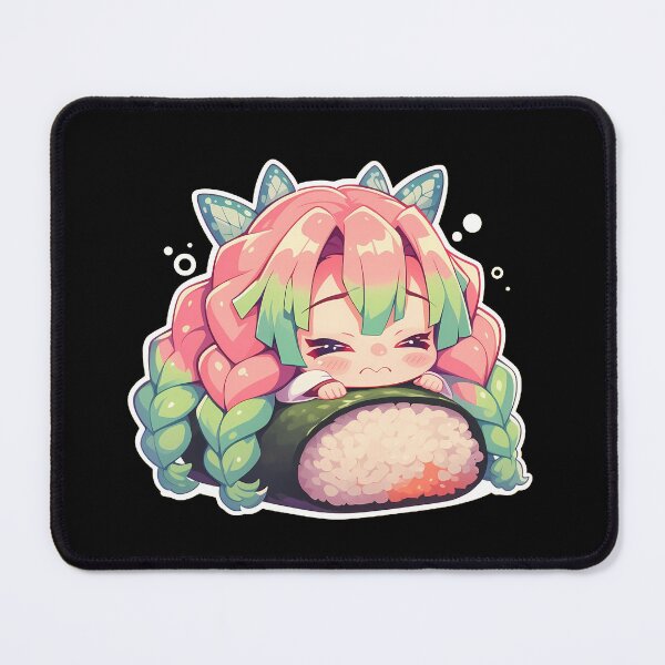Item preview, Mitsuri Kanroji Sushi Cuddle Kawaii Chibi Demon Slayer Anime designed and sold by CarlosBender.