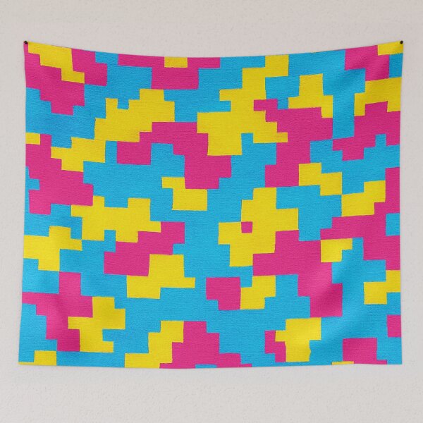 Item preview, PAN.CHK: Pansexual Pride Digital Camouflage ✨ - PRIDE CAMO - DIGITAL designed and sold by WheelieGdArt.