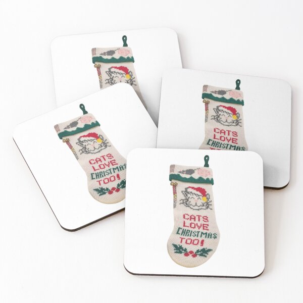 Item preview, Cat Christmas Stocking designed and sold by bubblegumhearts.