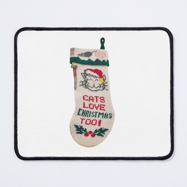 Item preview, Cat Christmas Stocking designed and sold by bubblegumhearts.