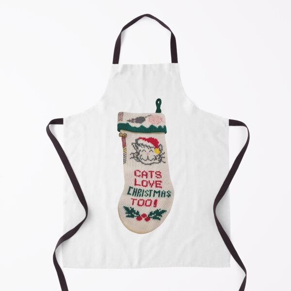Item preview, Cat Christmas Stocking designed and sold by bubblegumhearts.