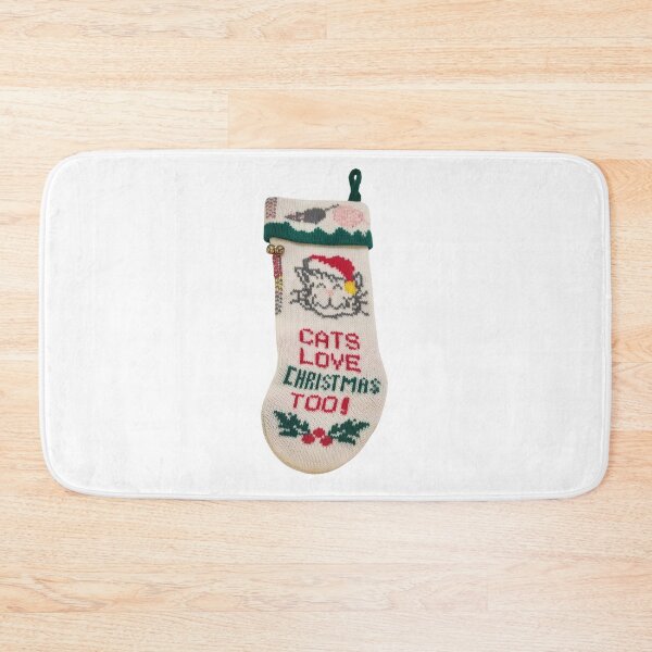 Item preview, Cat Christmas Stocking designed and sold by bubblegumhearts.