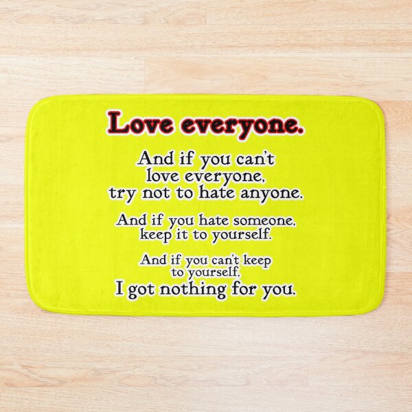 Item preview, Love everyone, if you can, yellow background designed and sold by mntimg.