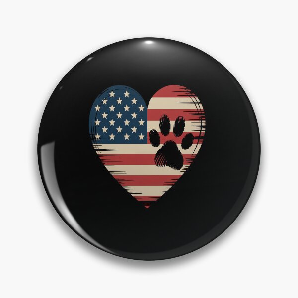 Item preview, American Flag Dog and Cat Paw Patriotic 4th Of July designed and sold by Moxizz.