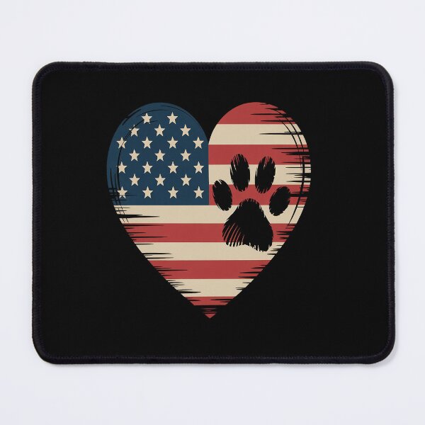 Item preview, American Flag Dog and Cat Paw Patriotic 4th Of July designed and sold by Moxizz.