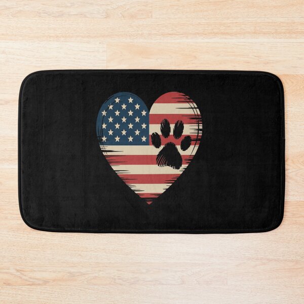 Item preview, American Flag Dog and Cat Paw Patriotic 4th Of July designed and sold by Moxizz.