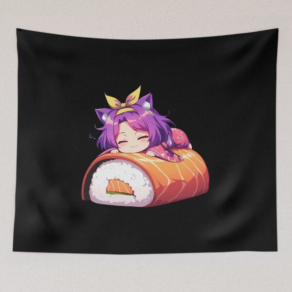 Item preview, Izuna Hatsuse Sushi Chill Kawaii Chibi No Game No Life Anime designed and sold by CarlosBender.