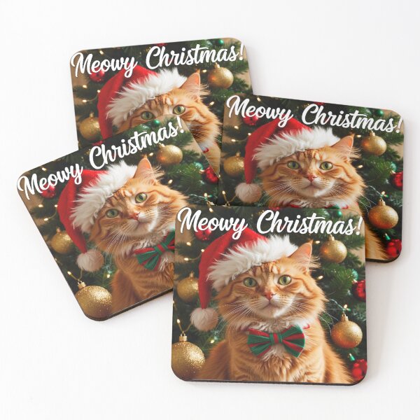 Artikelvorschau, Ginger Kitty wünscht Ihnen frohe Weihnachten! entworfen und verkauft von BrenBub.