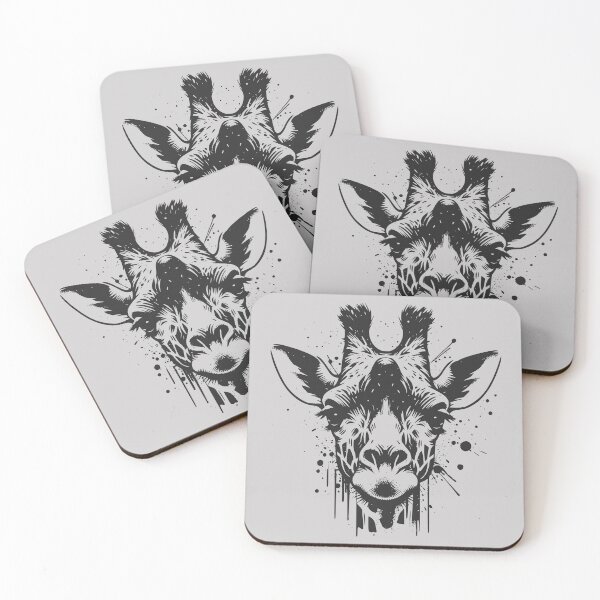 Item preview, Giraffe Gaze – Splatter & Drip Safari Graphic designed and sold by MvuuStudio.
