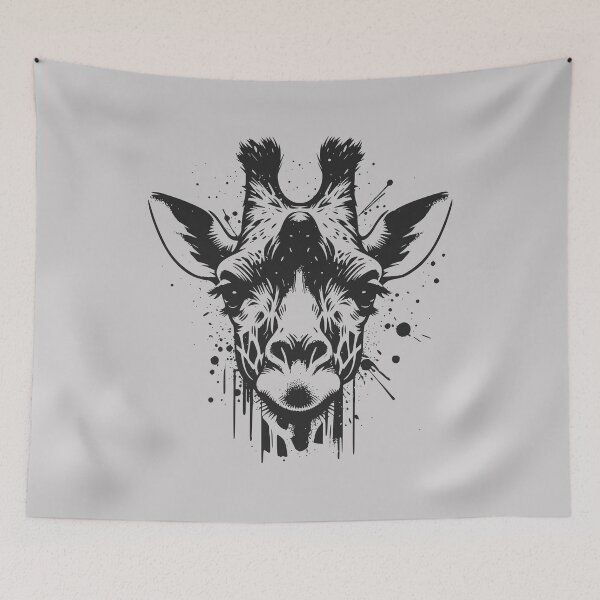 Item preview, Giraffe Gaze – Splatter & Drip Safari Graphic designed and sold by MvuuStudio.