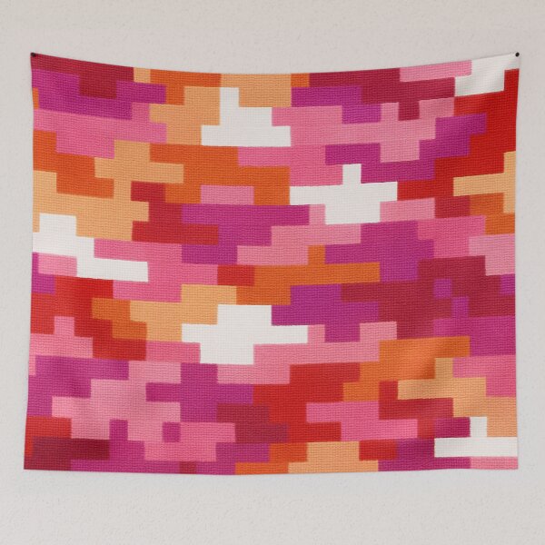 Item preview, Sapphic Signal: Lesbian Digital Camouflage ✨ - PRIDE CAMO - DIGITAL designed and sold by WheelieGdArt.