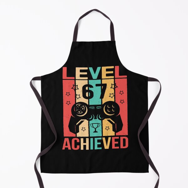 Item preview, 67th Birthday Level 67 Achieved Gamer Vintage Video Game Controller 67 Meme designed and sold by jakaun.