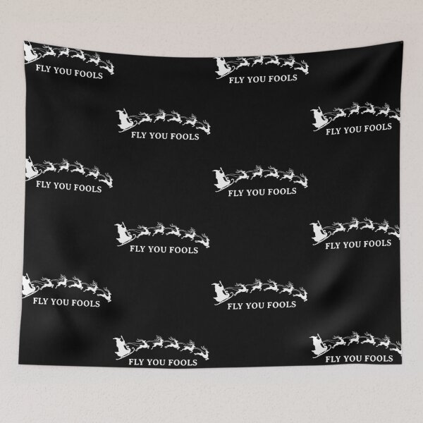 Item preview, Fly You Fools Christmas Lord of The Rings Gandalf Santa Fellowship designed and sold by jakaun.