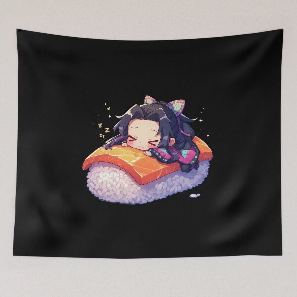 Item preview, Daki Demon Slayer Anime Girl Kawaii Chibi Sushi Roll designed and sold by CarlosBender.