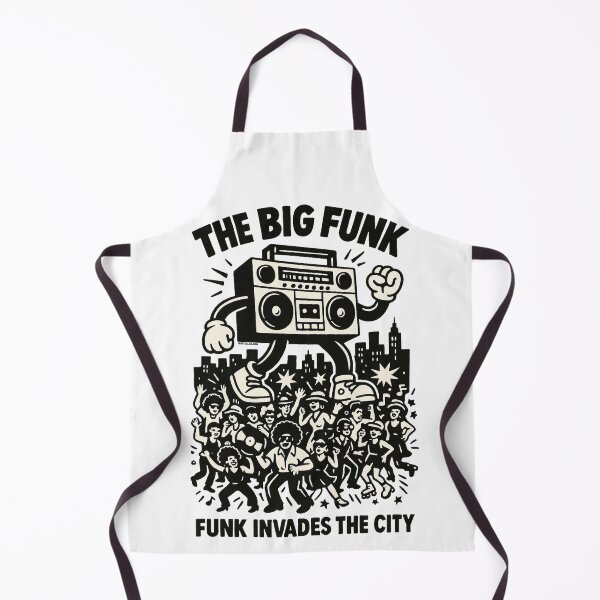 Item preview, The Big Funk – Funk Invades the City Retro Boombox Streetwear Illustration designed and sold by DiamondSkyShirt.