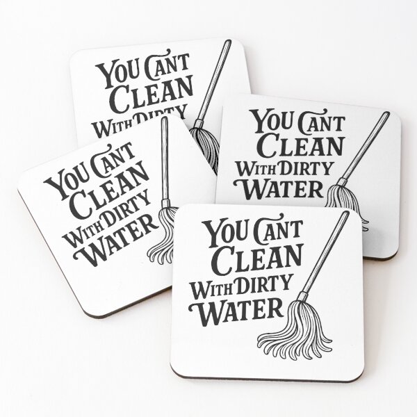 Item preview, Funny Cleaning and Life Quote with Classic Mop Art designed and sold by TwinFishDesign.