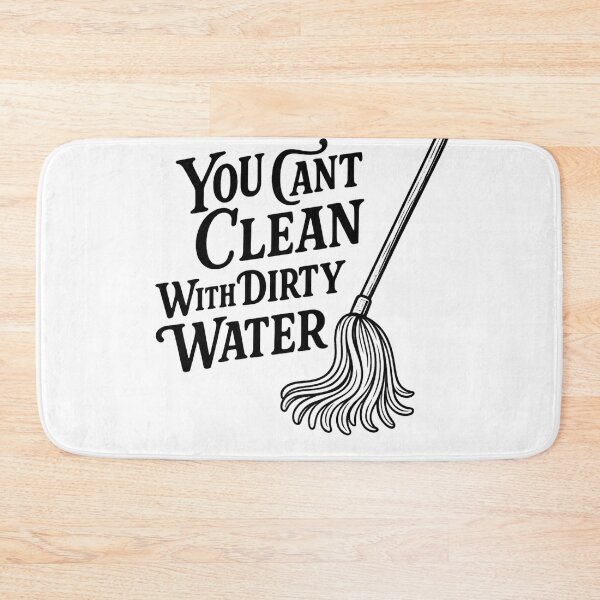 Item preview, Funny Cleaning and Life Quote with Classic Mop Art designed and sold by TwinFishDesign.