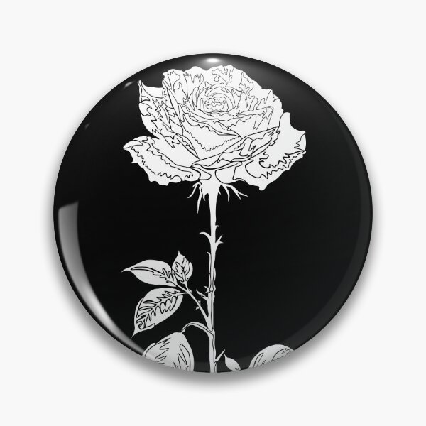Item preview, JP Rose Drawing in White designed and sold by BoldLineArt.
