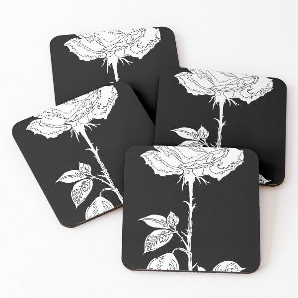 Item preview, JP Rose Drawing in White designed and sold by BoldLineArt.