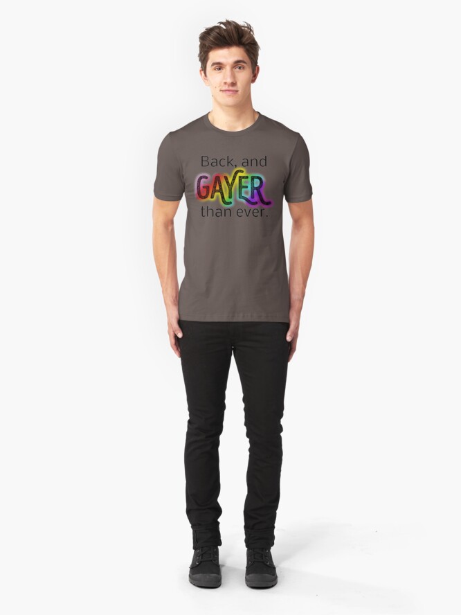 Alternate view of Gayer Than Ever Slim Fit T-Shirt