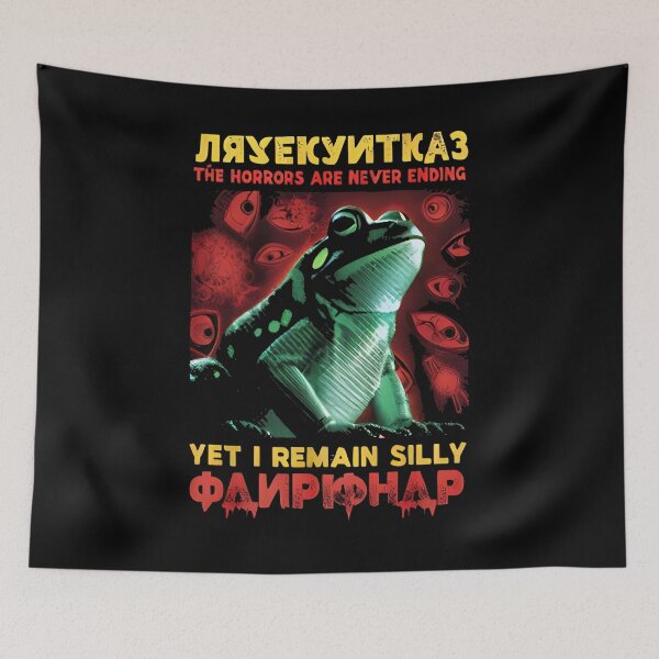 Item preview, Frog Meme Horrors are Never Ending Yet I Remain Silly designed and sold by Uglyandcute.