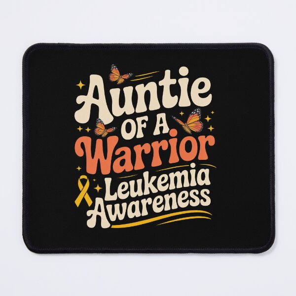 Item preview, Auntie Of A Warrior Leukemia Awareness Family Matching designed and sold by Moxizz.