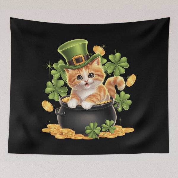 Item preview, Cat Saint Patrick's Day - Funny Cat St. Patty's Day designed and sold by AsteriskDatBArt.