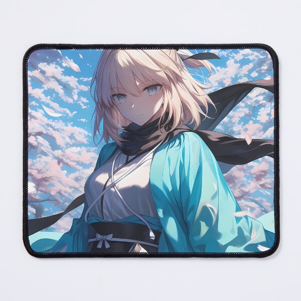 Item preview, Okita Souji Sakura Saber Fate Grand Order Anime Girl Waifu Sakura Samurai designed and sold by CarlosBender.