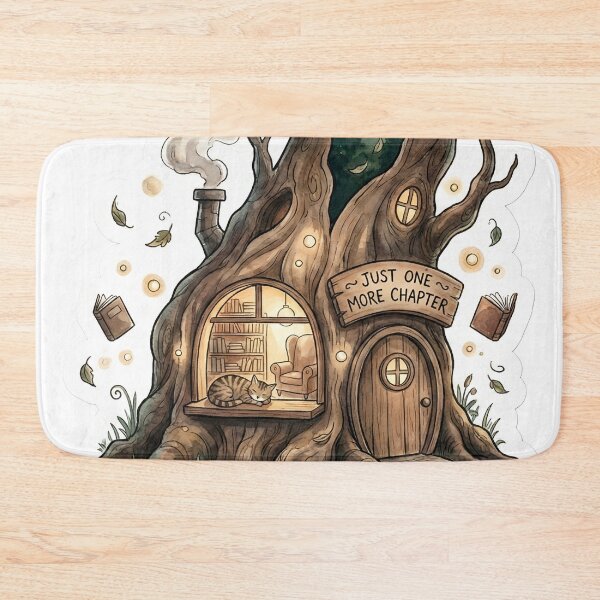 Item preview, Cozy Fantasy Reader "Just One More Chapter" Magical Bookshop designed and sold by StickyGuys.