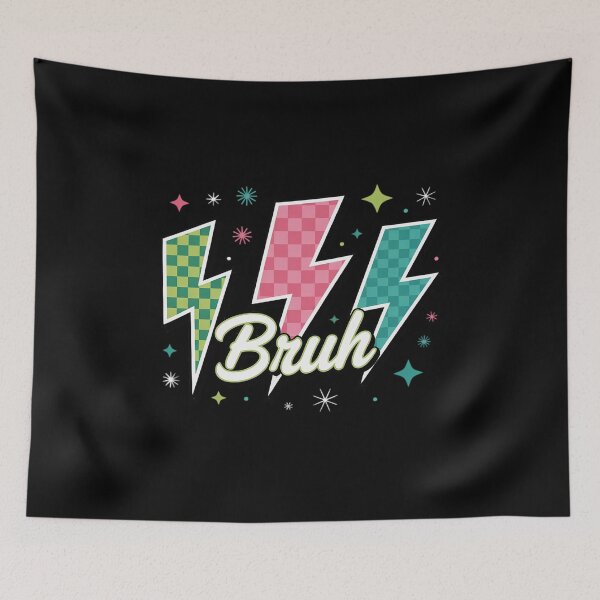 Item preview, Merry Christmas Bruh Lightning Bolt Checkered Xmas designed and sold by Rotasiin.