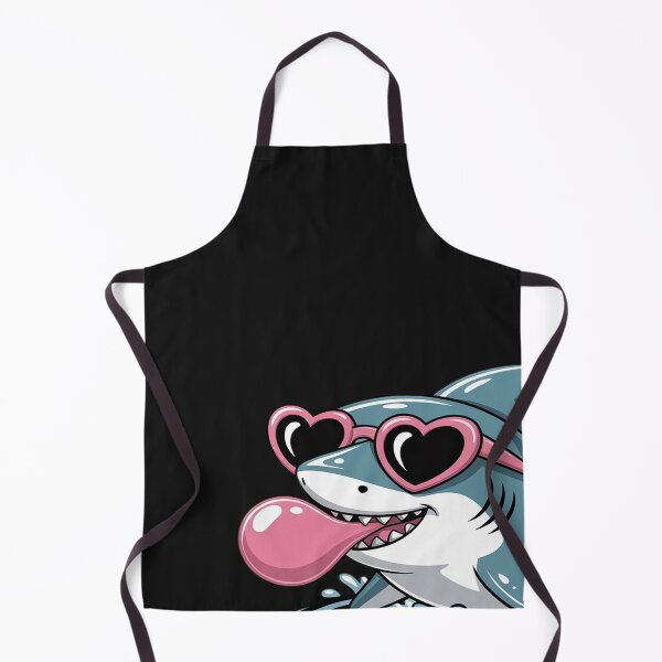 Item preview, Funny Shark Wearing Glasses and Blowing Pink Bubble Gum designed and sold by Hofersofer.