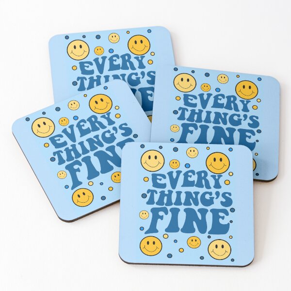 Item preview, Everything's fine blue designed and sold by tornasolhaze.