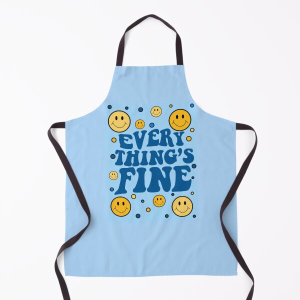 Item preview, Everything's fine blue designed and sold by tornasolhaze.