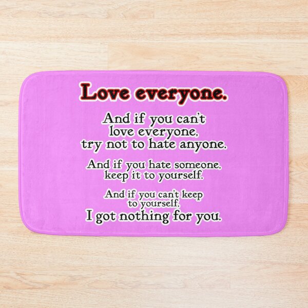 Item preview, Love everyone, if you can, pink background designed and sold by mntimg.