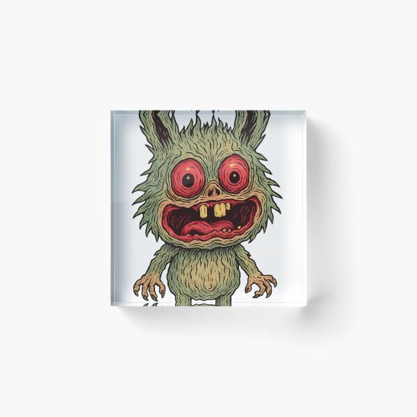 Item preview, Trippy Melting Monster – Creepy Cute Psychedelic Creature designed and sold by Th4d1us.