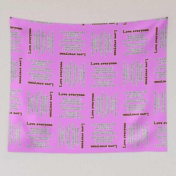 Item preview, Love everyone, if you can, pink background designed and sold by mntimg.