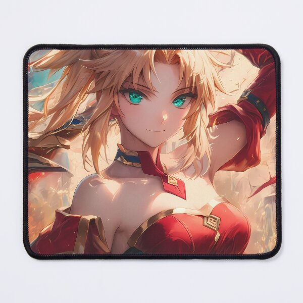 Item preview, Mordred Red Saber Fate Grand Order Anime Girl Waifu Fiery Battle Heroic Confident designed and sold by CarlosBender.