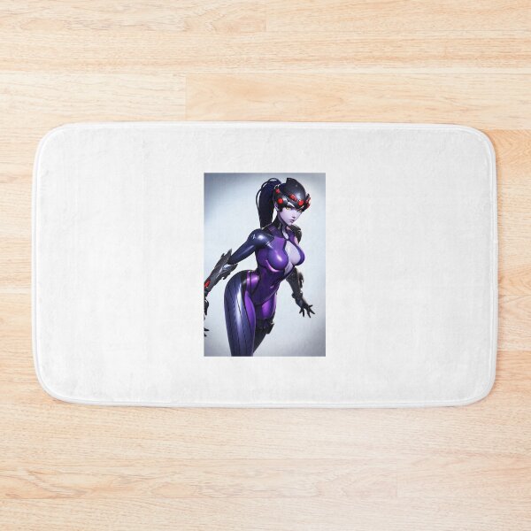 Item preview, Futuristic Sniper Girl Purple Catsuit Art designed and sold by iloveanimechibi.