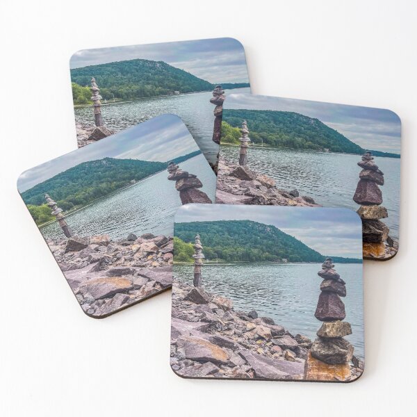 Item preview, Nature’s Balance Stones – Serene Lake Shore Photography designed and sold by aadventures.