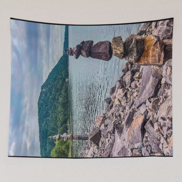 Item preview, Nature’s Balance Stones – Serene Lake Shore Photography designed and sold by aadventures.