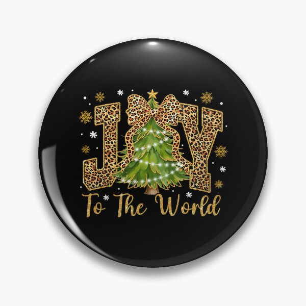 Item preview, Joy To The World Leopard Coquette Bow Christmas Tree Christian designed and sold by pansak.
