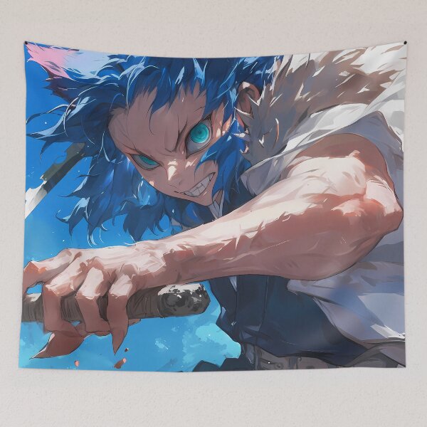Item preview, Inosuke Hashibira Demon Slayer Anime Wild Boar Fighter designed and sold by CarlosBender.