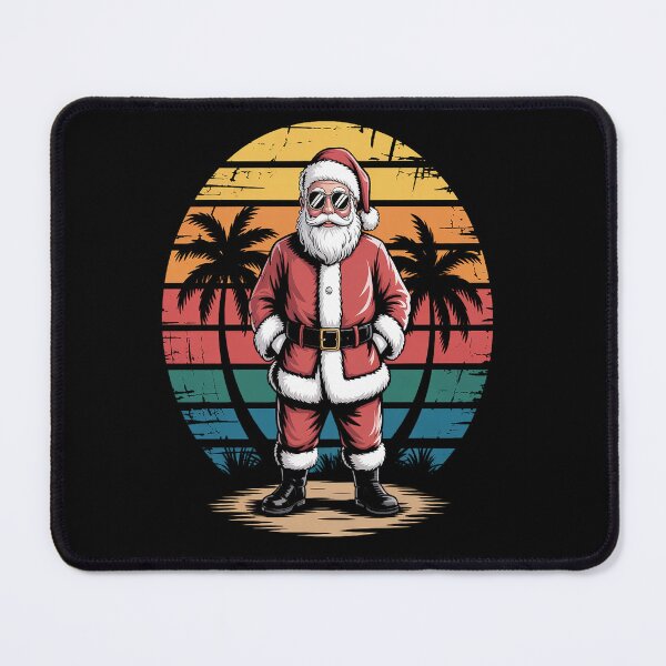 Item preview, Blowmold Santa Retro Beach Sunset Xmas in July designed and sold by Moxizz.
